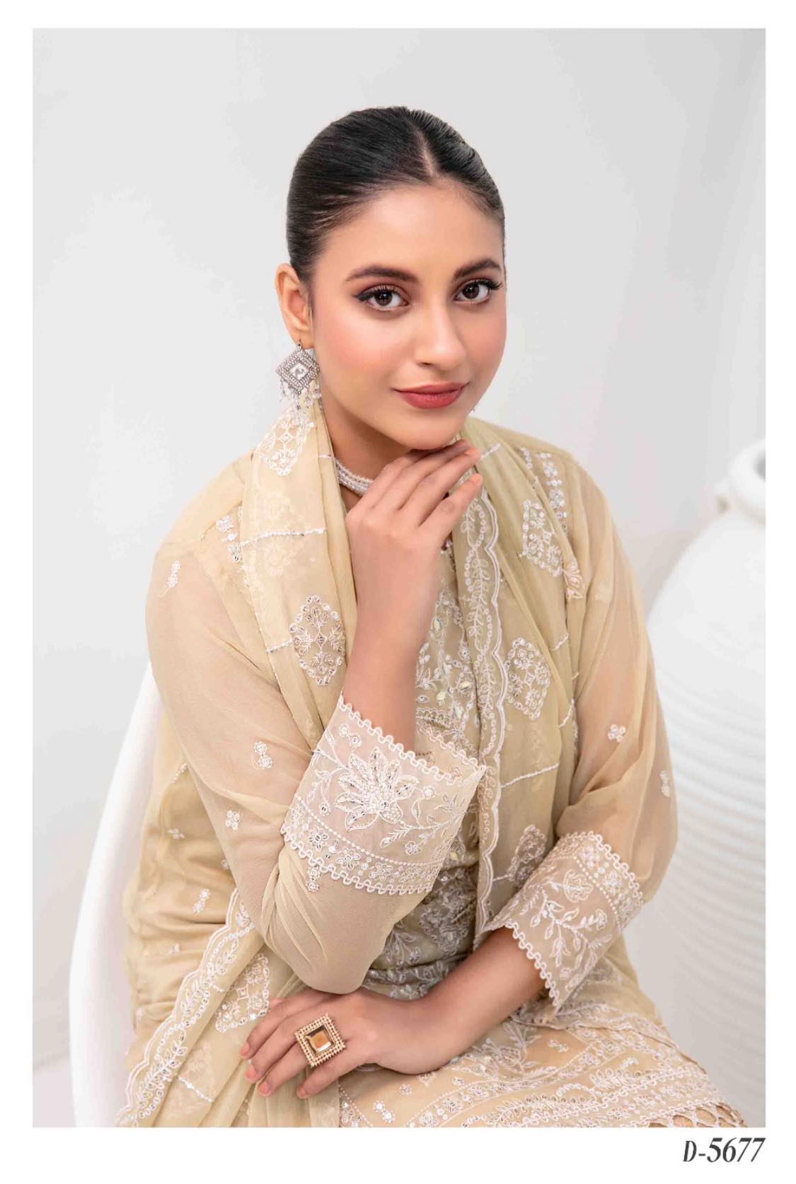 RASHIEKA Semi-Stitched Chiffon Party Wear D-5677